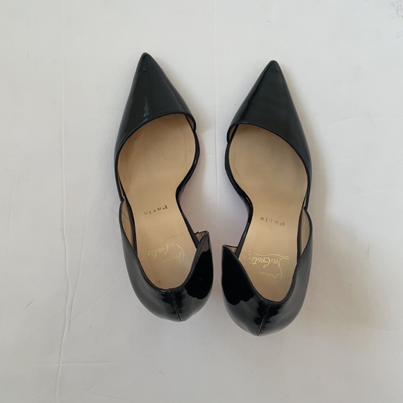 Christian Louboutin Black patent leather New Helmut 100mm pumps 37.5 - Picture 6 of 8